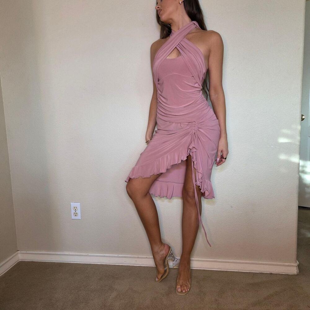 Romantic pink fairycore dance dress